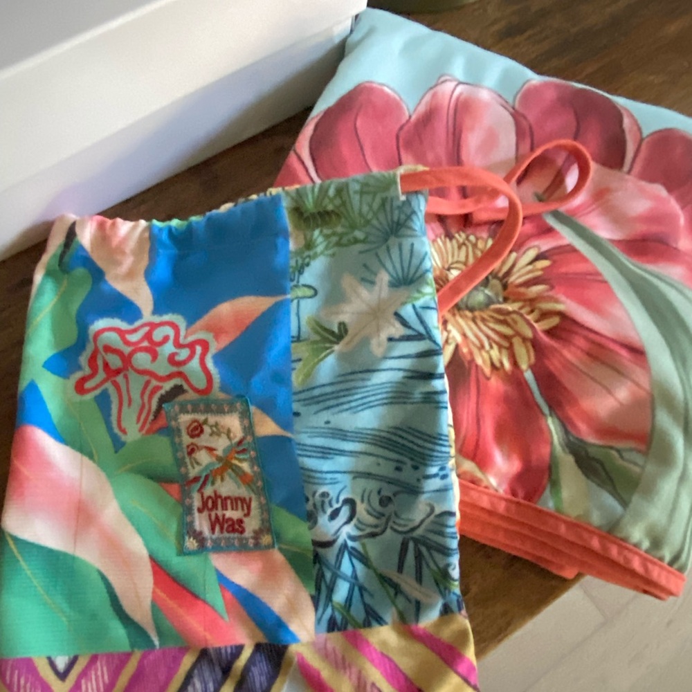 Johnny Was Multicolor Beach and Pool Blanket